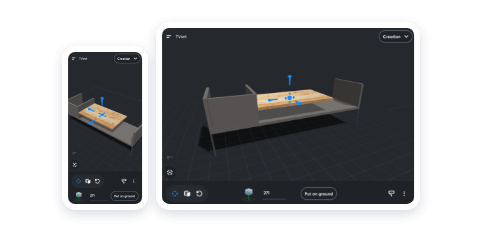 Aperçu de l'interface du logiciel de modélisation 3D Moblo.